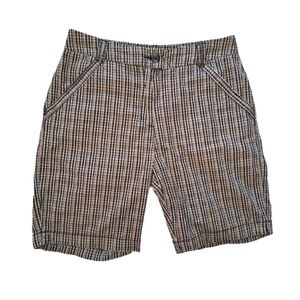 Woolrich Black Plaid Lightweight Shorts Size 6